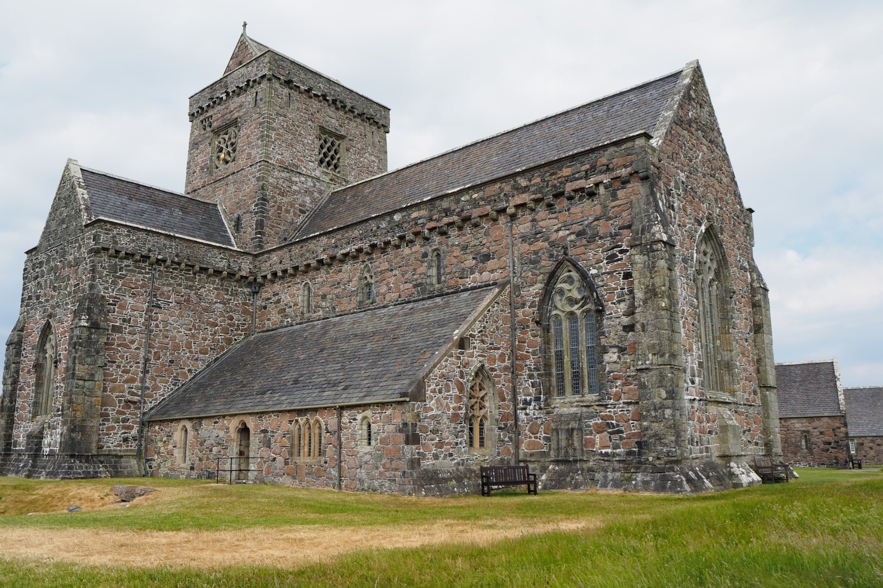 Iona Abbey monastery on the Isle of Iona